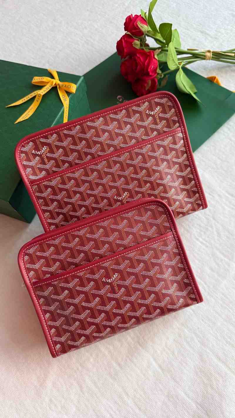 Goyard Toiletry Bag Jouvence Pouch Red