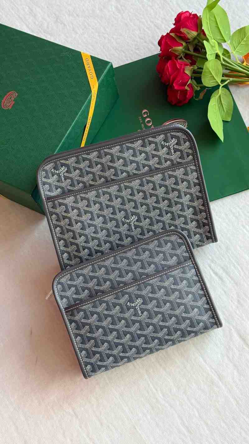 Goyard Toiletry Bag Jouvence Pouch Black