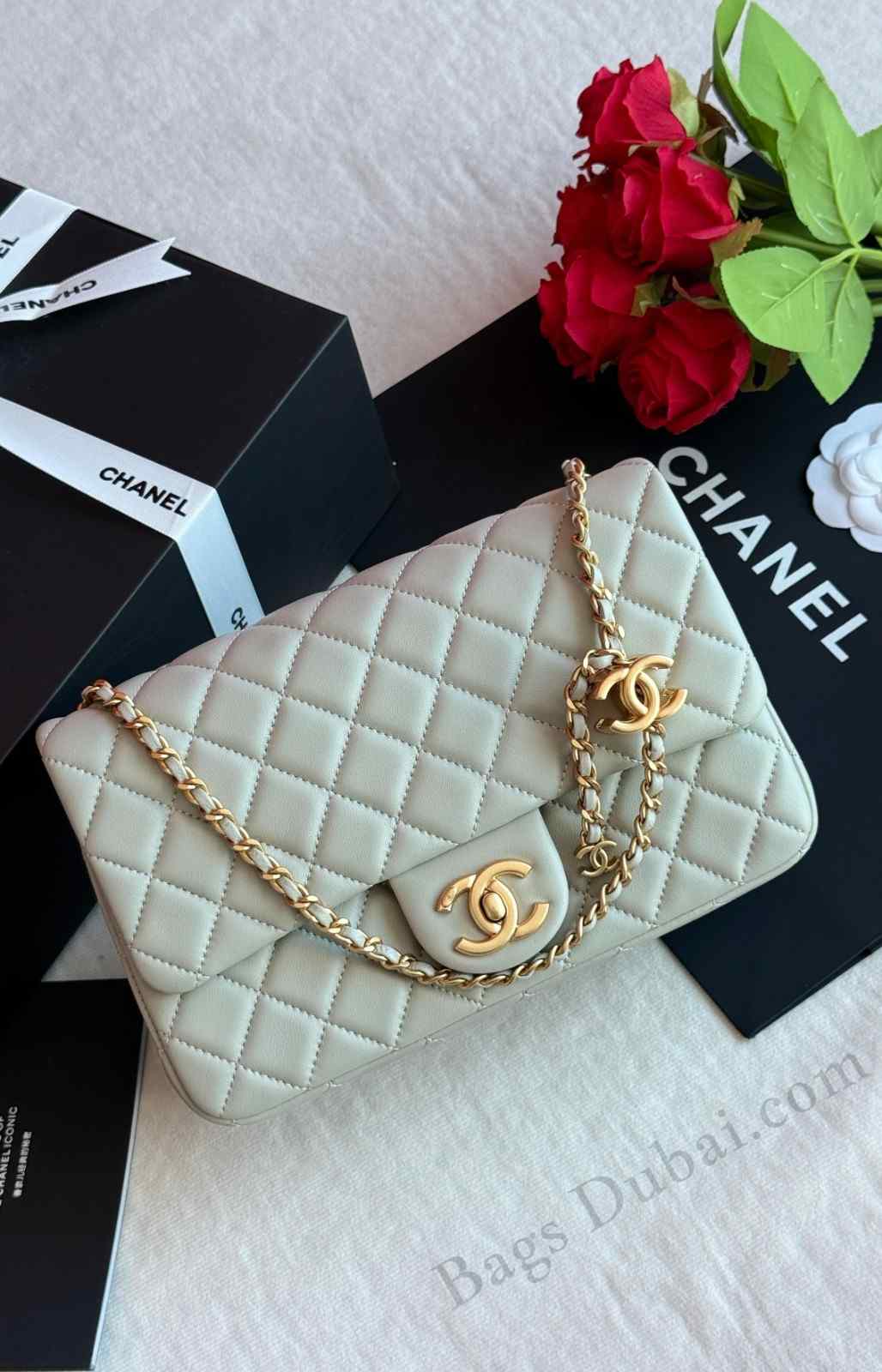 Chanel Classic Double Flap Bag Green