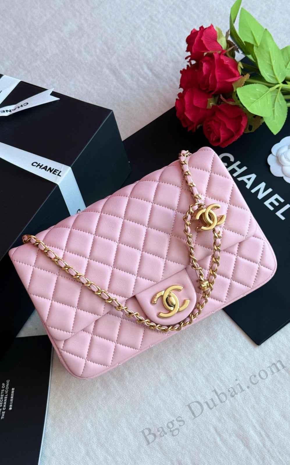 Chanel Classic Double Flap Bag Pink