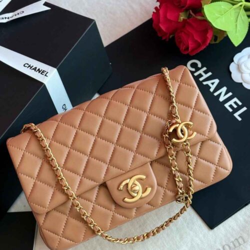 Chanel Classic Double Flap Bag Brown