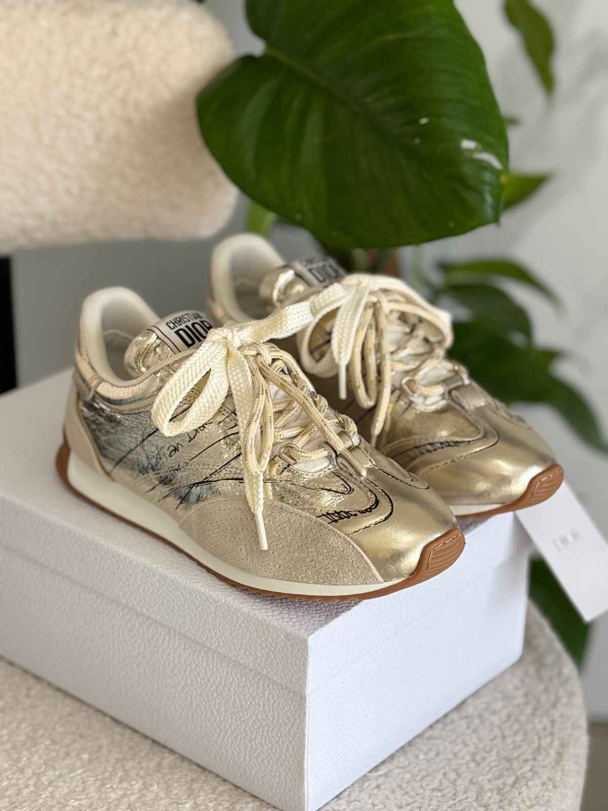 Dior Sneakers Women D-Sketch Matallic