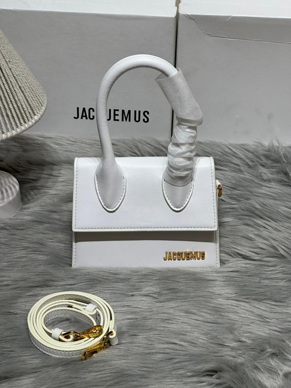 JACQUEMUS Le Chiquito Bag White