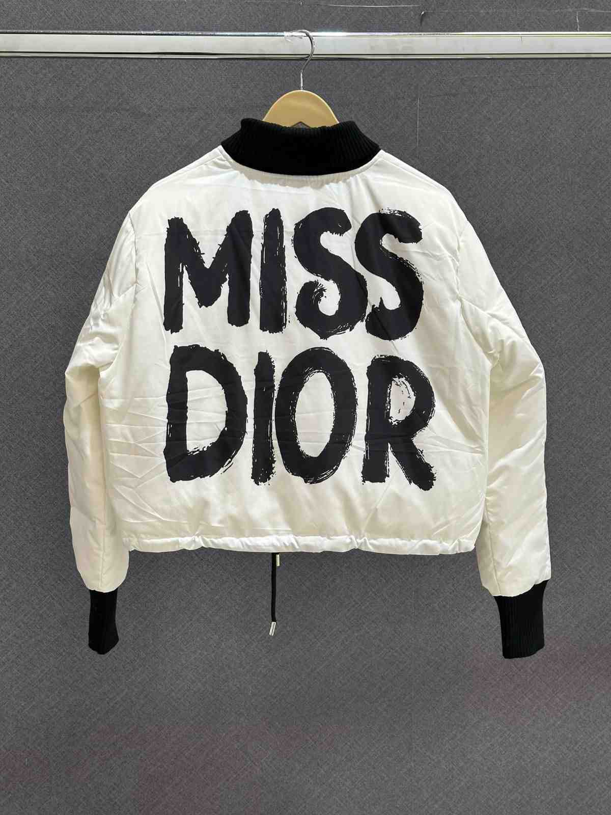Christian Dior Bomber Jacket Alps Cropped White