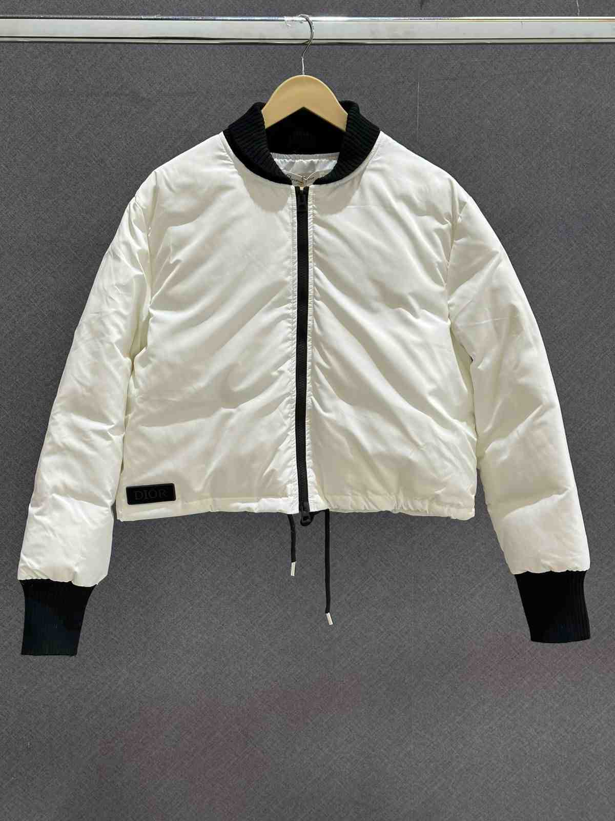 Christian Dior Bomber Jacket Alps Cropped White