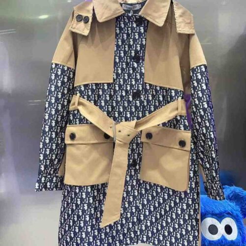 Dior Jacket Oblique Jacquard Hooded Brown