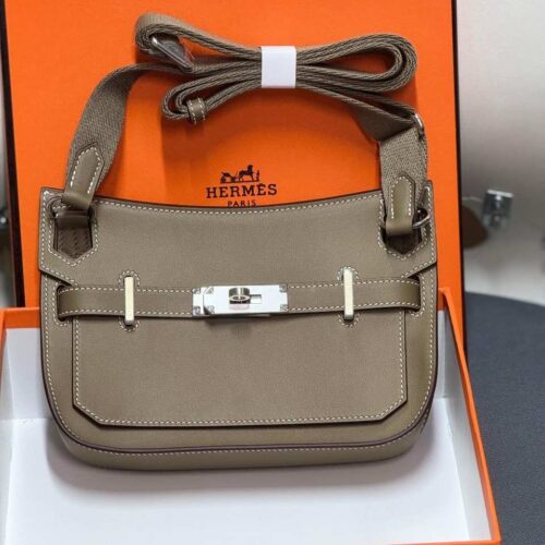 Hermes Jypsiere Mini Shoulder Bag Grey
