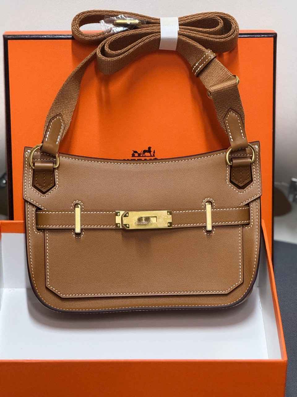 Hermes Jypsiere Mini Shoulder Bag Brown