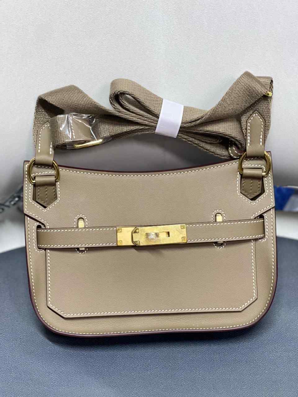 Hermes Jypsiere Mini Shoulder Bag Beige