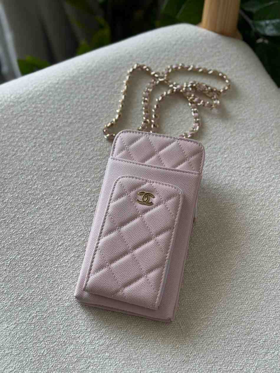Chanel Phone Case Wallet Pink