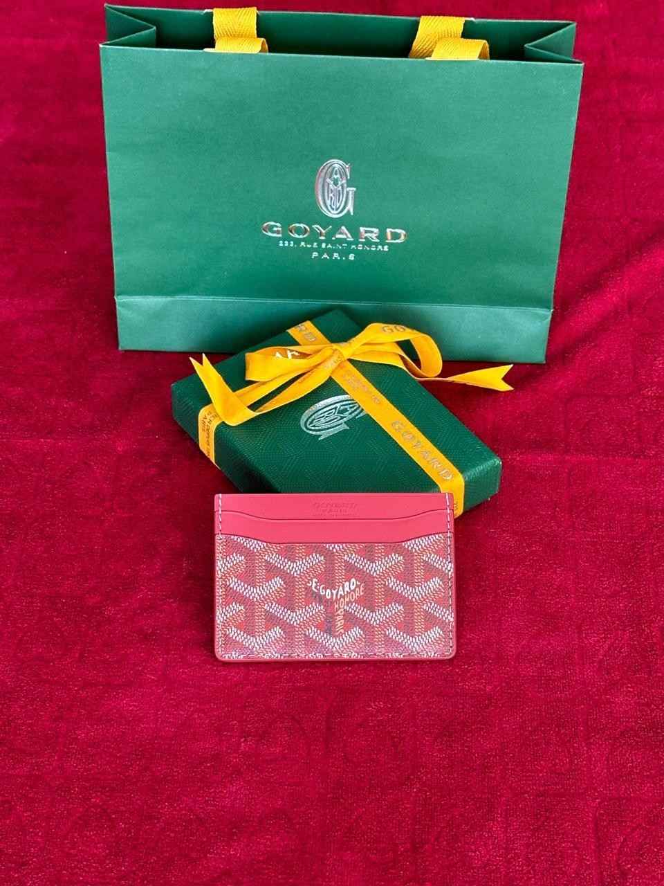 Goyard Card Wallet Saint-Sulpice Red