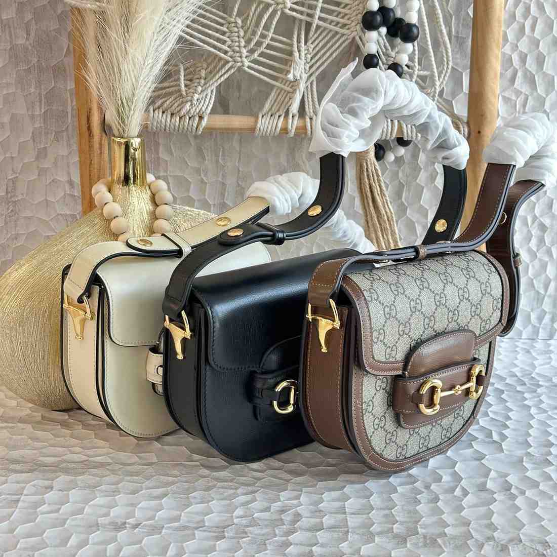 Gucci 1955 Horsebit Shoulder Bag Rounded