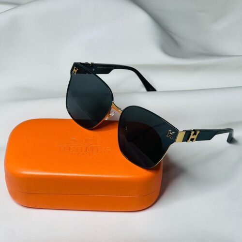 Hermes Sunglasses H logo Motif Black