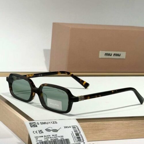 MIU MIU Sunglasses Tortoiseshell Rectangular-frame