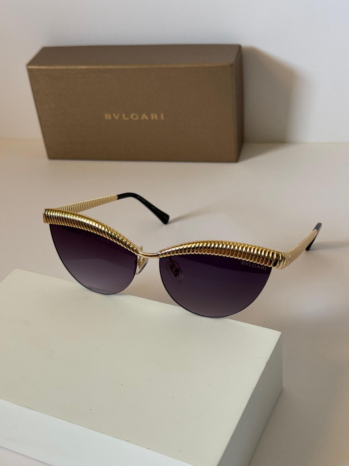 Bvlgari Sunglasses Tubogas Cat-eye Black