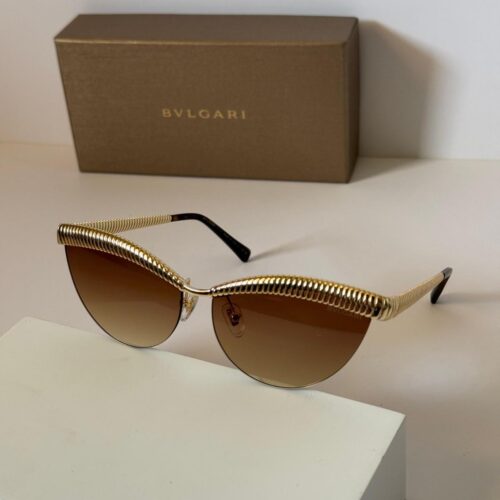 Bvlgari Sunglasses Tubogas Cat-eye Brown