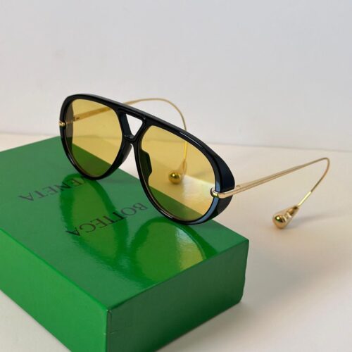 Bottega Veneta Sunglasses Drop Aviator Yellow