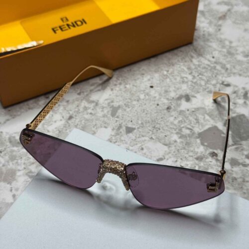 Fendi Cat Eye Sunglasses First Crystal Purple