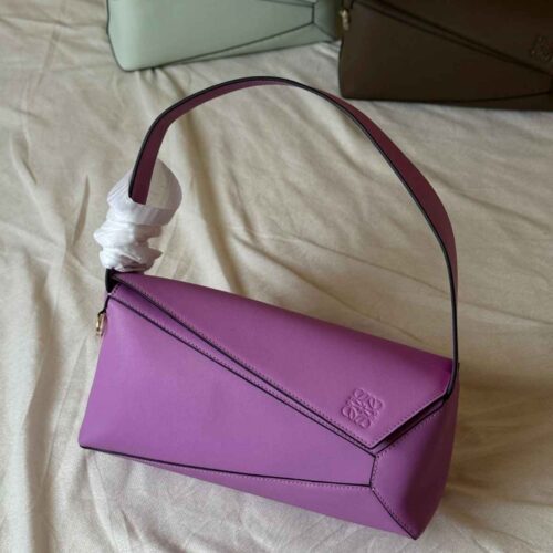 Loewe Puzzle Hobo Bag Purple