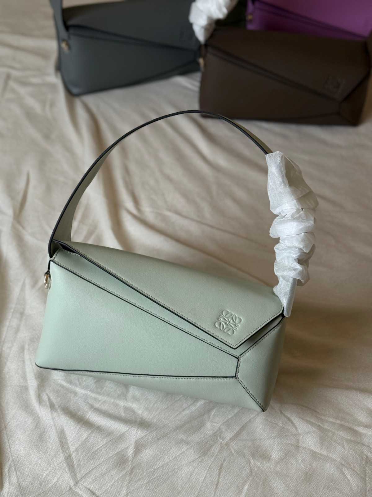 Loewe Puzzle Hobo Bag Light green