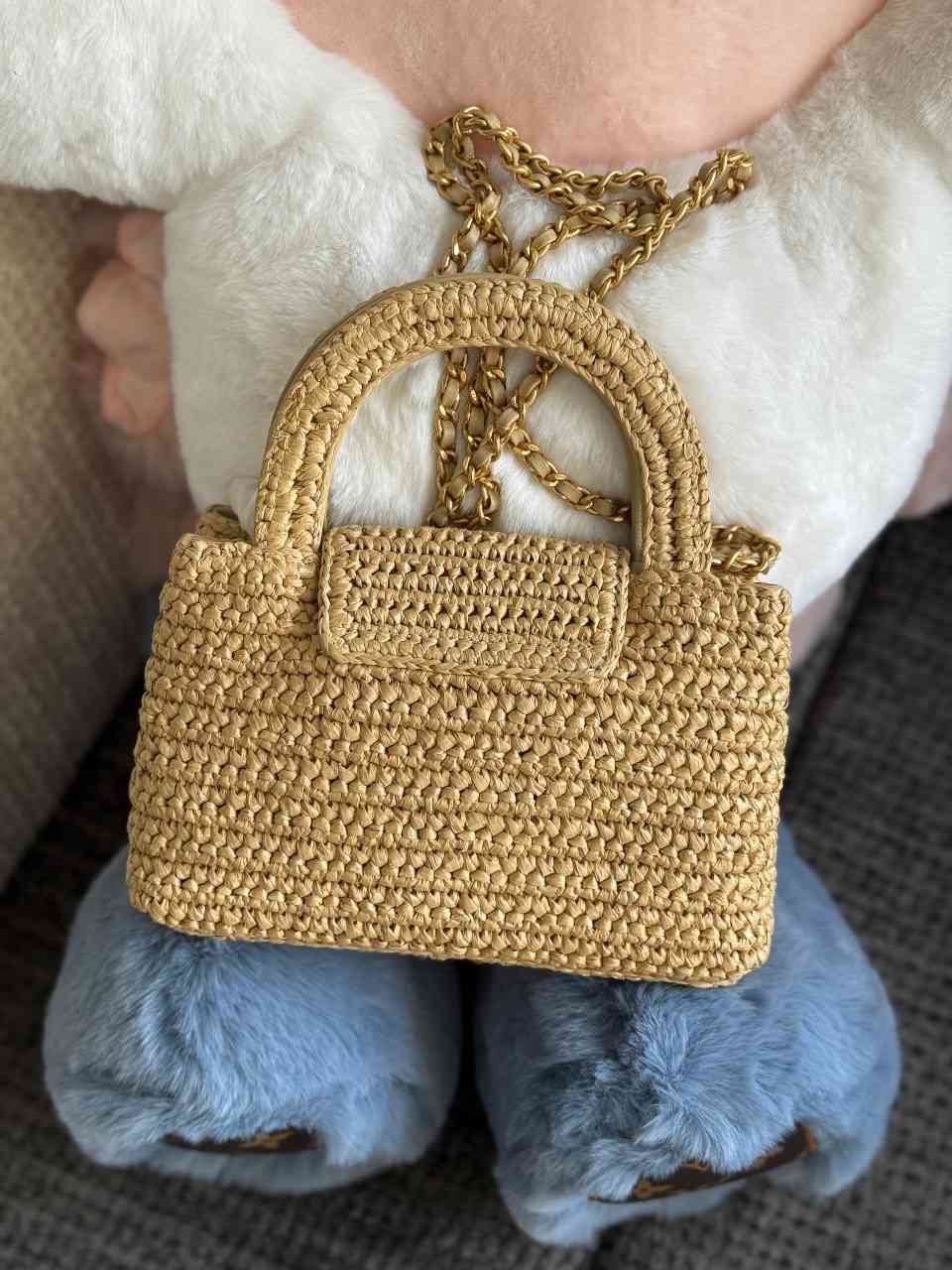 Chanel Kelly Bag Mini Tweed Brown