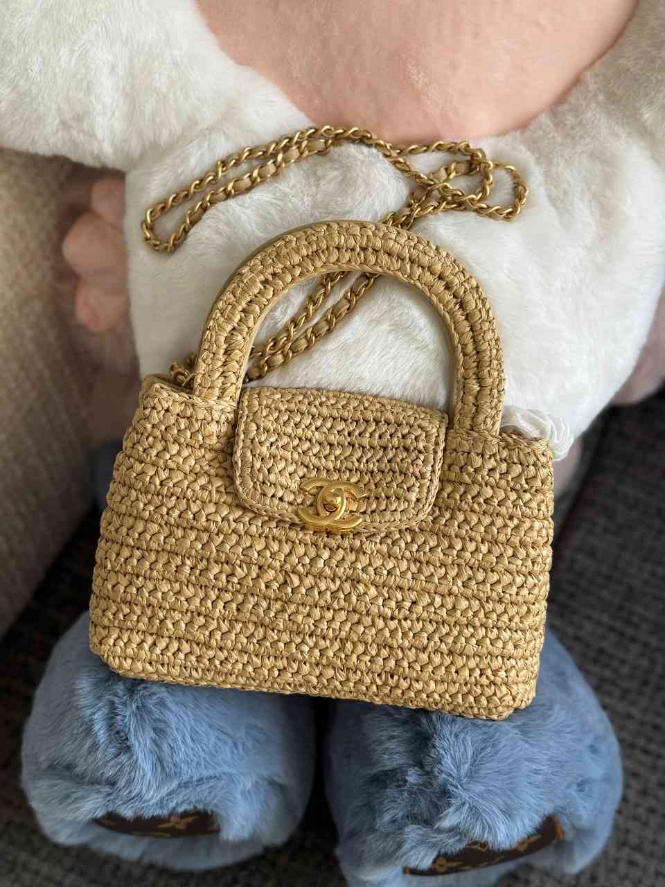 Chanel Kelly Bag Mini Tweed Brown