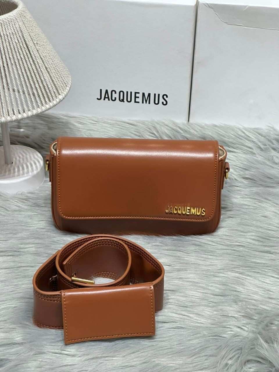 Jacquemus Bag Le Carinu Leather Brown