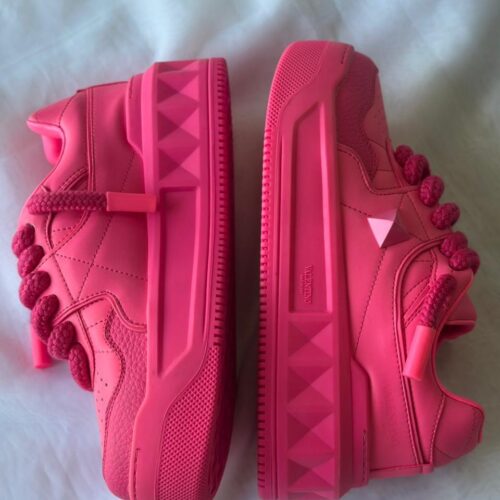 Valentino Sneakers One Stud Xl Nappa Leather Pink