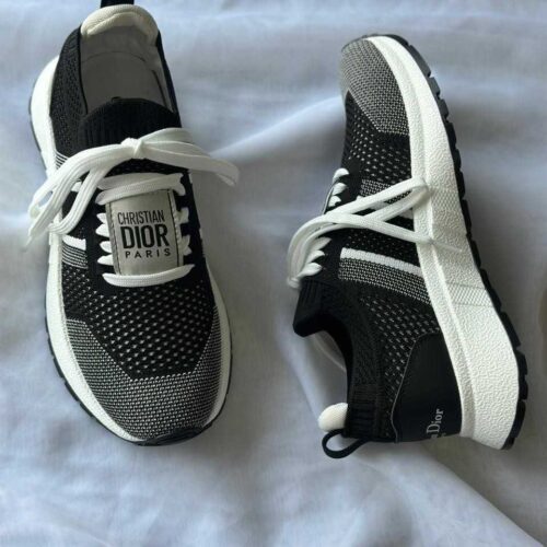 Run N Dior Sneaker Technical Mesh Black