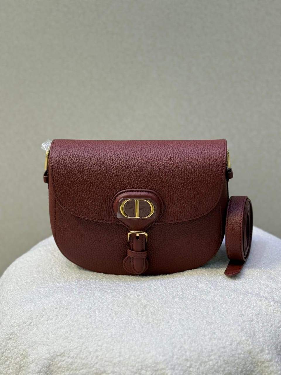 Dior Bobby Bag Medium Leather Red