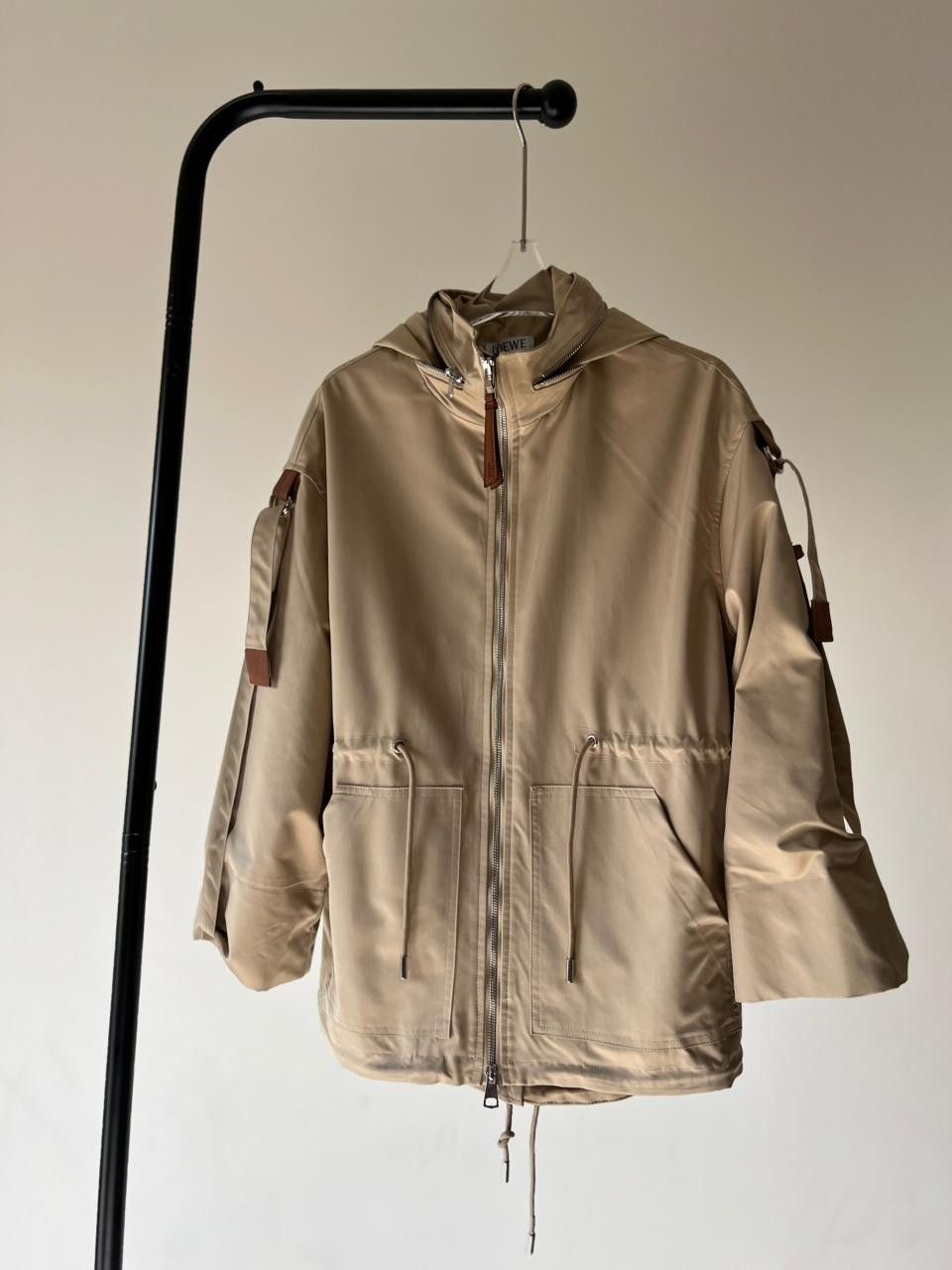 Loewe Coat Hooded Military Brown