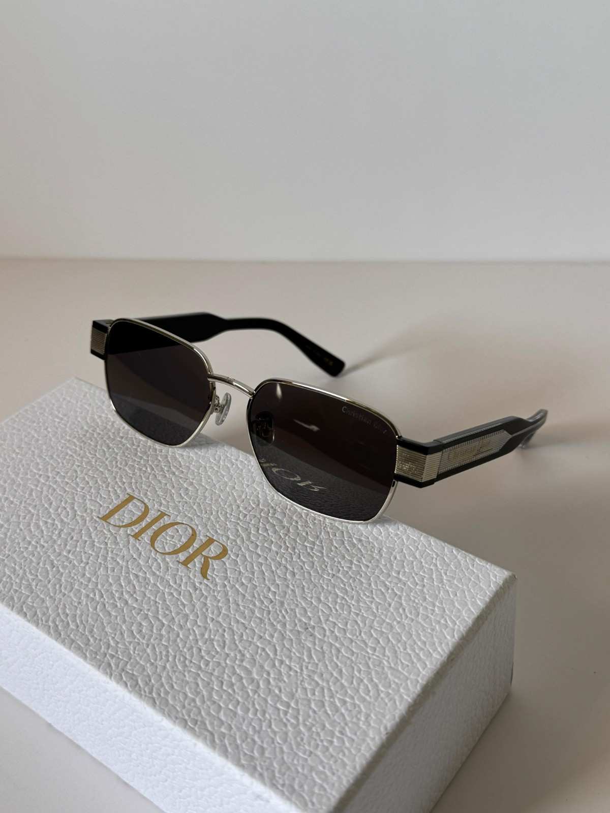 Dior Sunglasses Label S2U Rectangular Black