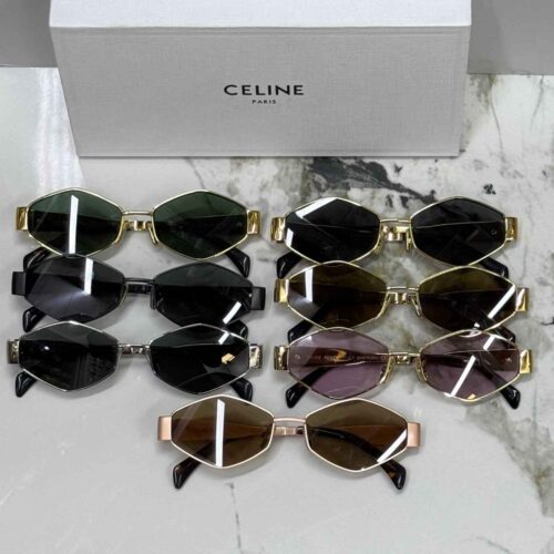 Celine Sunglasses Women Triomphe Metal 02