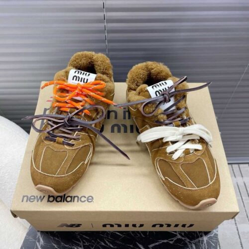 Miu Miu New Balance 530 SL Bleached Leather Brown