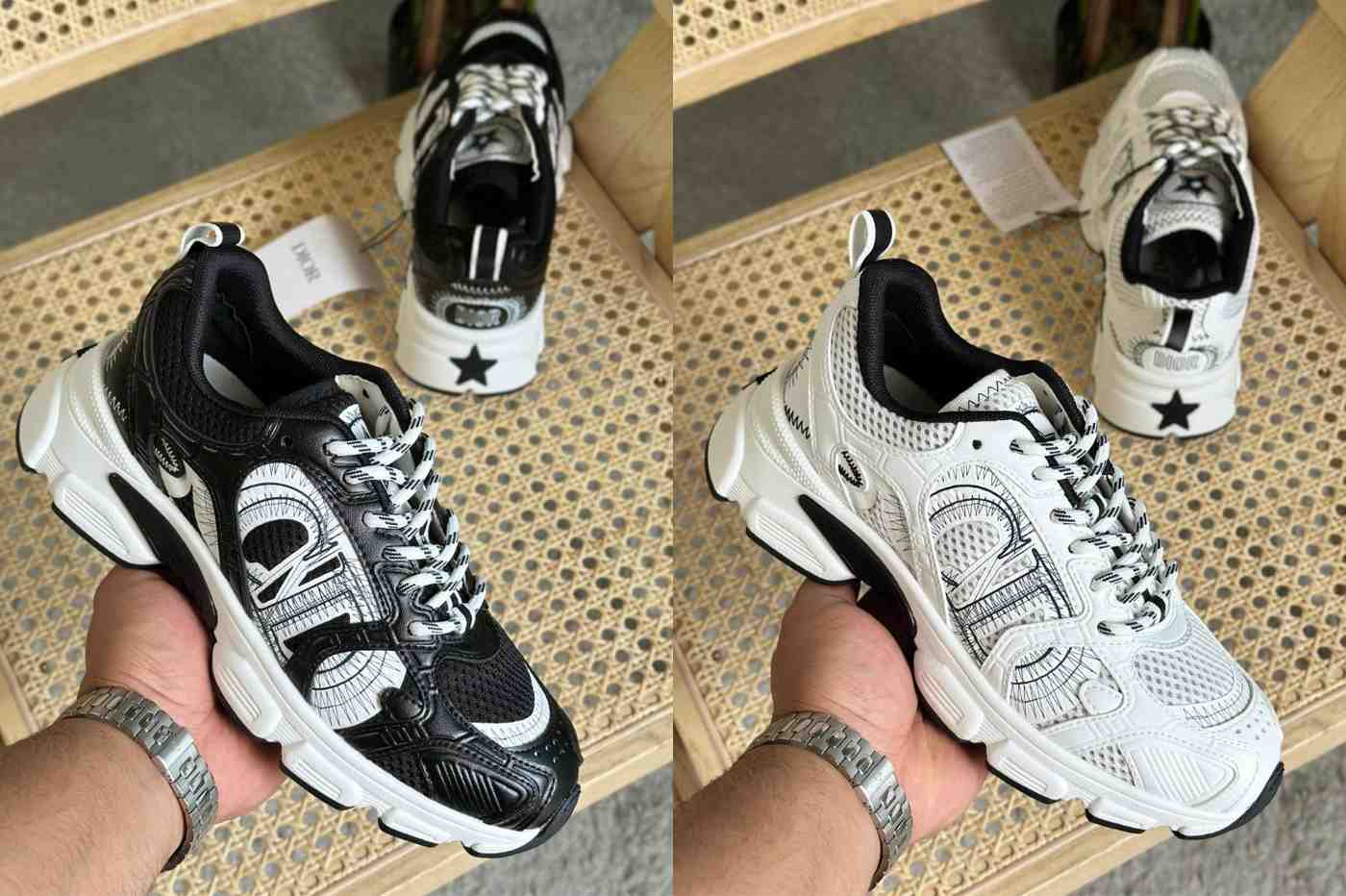 Dior Chrono Sneakers Technical Mesh Leather