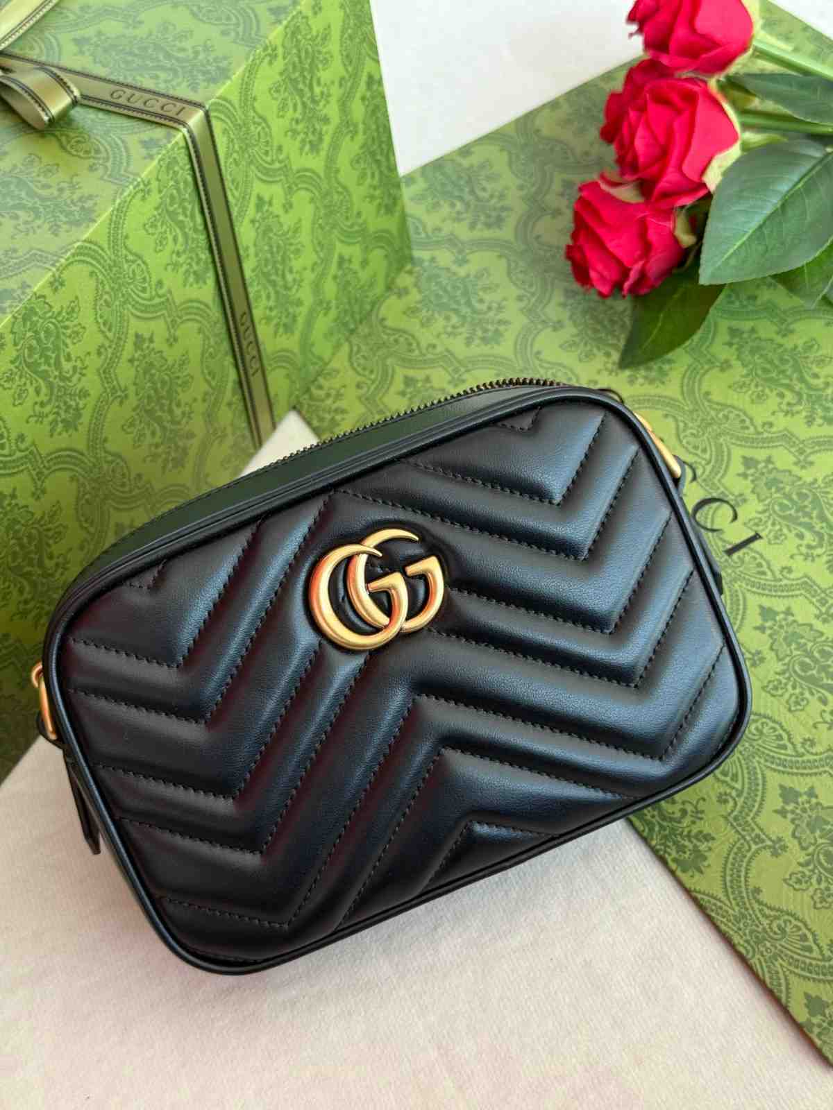 Gucci GG Marmont Camera Bag Black