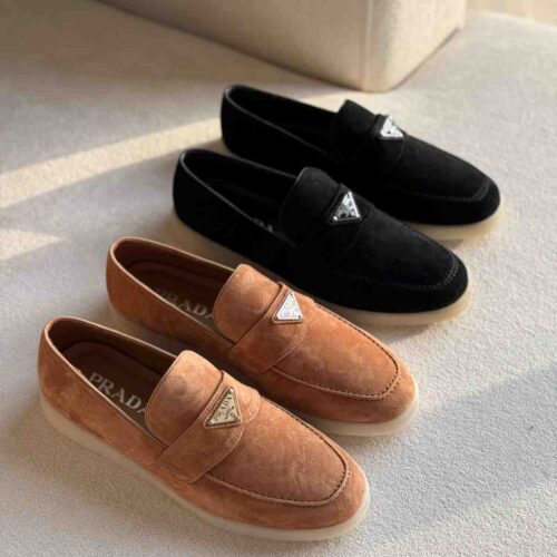 Prada Loafers Suede Leather