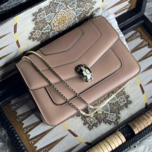 Bvlgari Serpenti Forever Bag Leather Brown